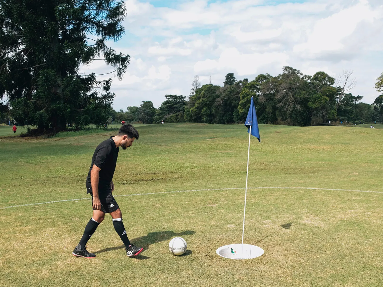 Cancha de footgolf al aire libre en Tandil